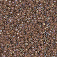 DB1732 11/0 Cocoa Lined Crystal AB Miyuki Delica