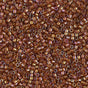 DB1736 11/0 Sparkling Beige Lined Dark Topaz AB Miyuki Delica