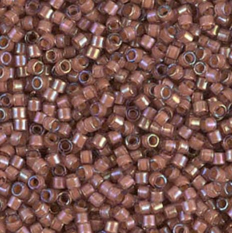 DB1737 11/0 Rose Lined Amethyst AB Miyuki Delica