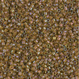 DB1738 11/0 Cocoa Lined Chartreuse AB Miyuki Delica
