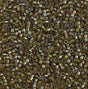 DB1739 11/0 Sparkling Mint Lined Topaz AB Miyuki Delica