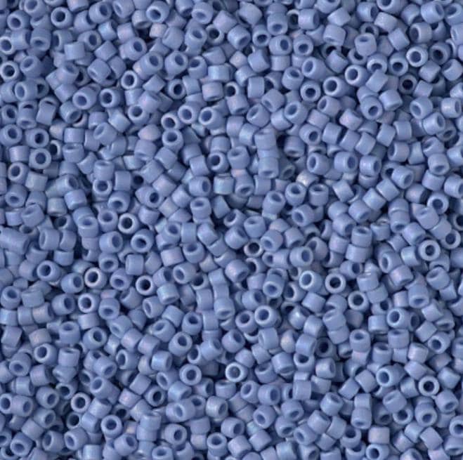 DB2318 11/0 Matte Opaque Glazed Mermaid Blue AB Miyuki Delica