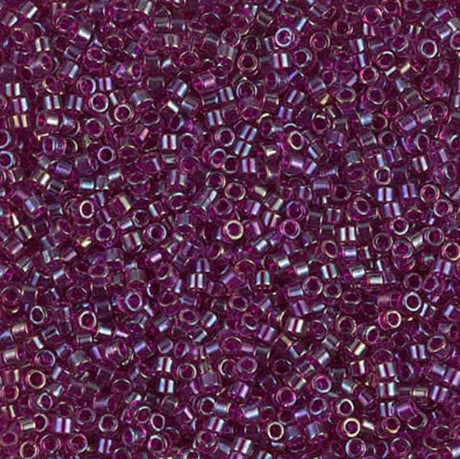DB1747 11/0 Fuchsia Lined Amethyst AB Miyuki Delica