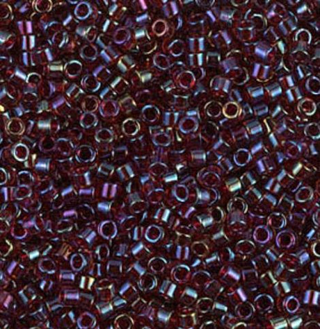 DB1751 11/0 Red Lined Topaz AB Miyuki Delica