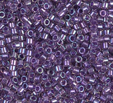 DB1754 11/0 Sparkling Purple Lined Crystal Miyuki Delica