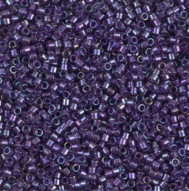 DB1756 11/0 Sparkling Purple Lined Amethyst AB Miyuki Delica