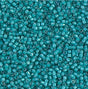 DB1782 11/0 White Lined Teal AB Miyuki Delica