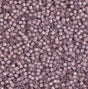 DB1791 11/0 White Lined Smoky Amethyst AB Miyuki Delica