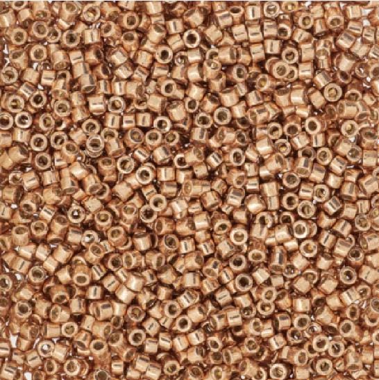 DB2518 11/0 Duracoat Galvanized Rose Gold Miyuki Delica