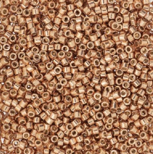 DB2518 11/0 Duracoat Galvanized Rose Gold Miyuki Delica