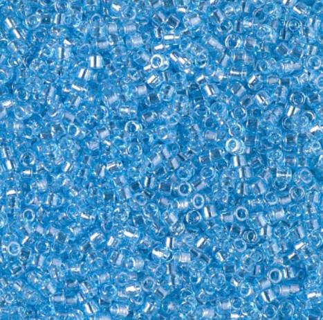 DB1890 11/0 Transparent Sky Blue Luster Miyuki Delica