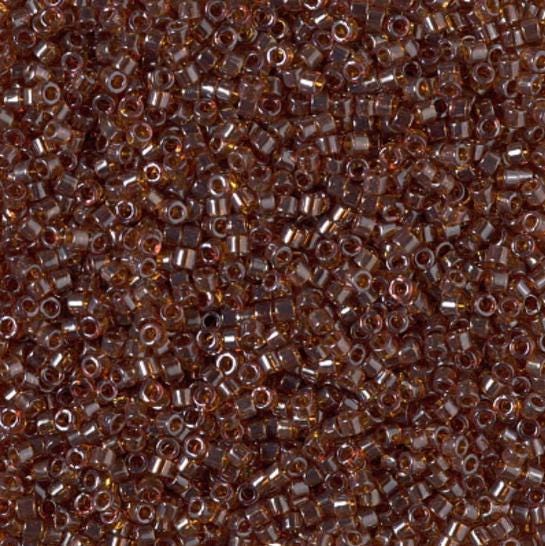 DB1891 11/0 Transparent Dark Topaz Luster Miyuki Delica