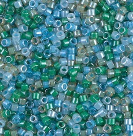 DB2067 11/0 Luminous Mix 7 Miyuki Delica Mermaid Waters Mix