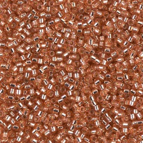 DB2151 11/0 Duracoat Silver Dyed Rose Copper Miyuki Delica