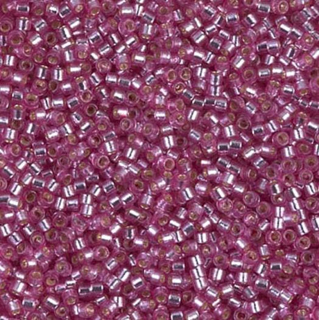 DB2156 11/0 Duracoat Silver Lined Dyed Orchid Miyuki Delica