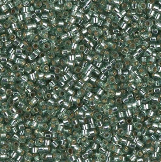 DB2165 11/0 Duracoat Silver Lined Dyed Sea Foam Miyuki Delica