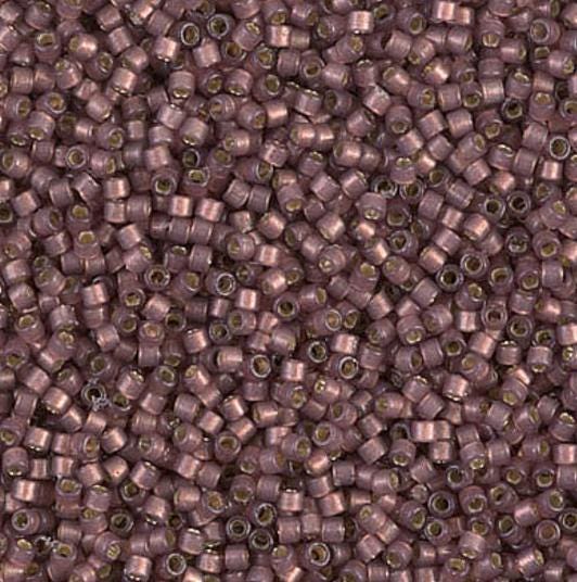 DB2183 11/0 Duracoat Silver Lined Dyed Raisin Miyuki Delica