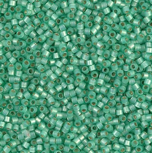 DB2188 11/0 Duracoat Silver Lined Dyed Spearmint Miyuki Delica