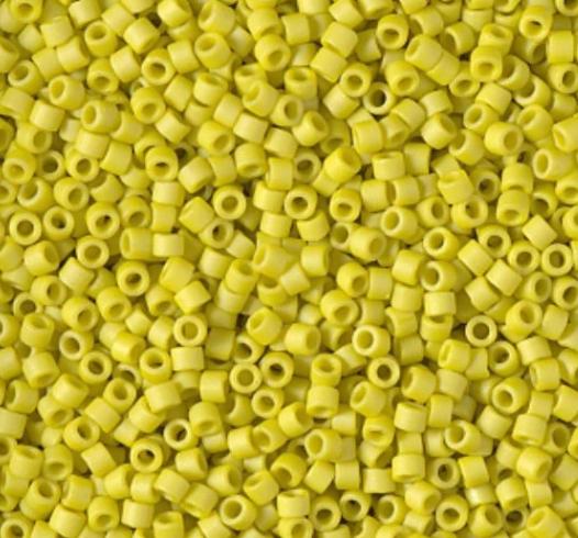 DB2283 11/0 Matte Opaque Glazed Citron Miyuki Delica