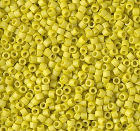 DB2283 11/0 Matte Opaque Glazed Citron Miyuki Delica