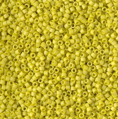 DB2283 11/0 Matte Opaque Glazed Citron Miyuki Delica