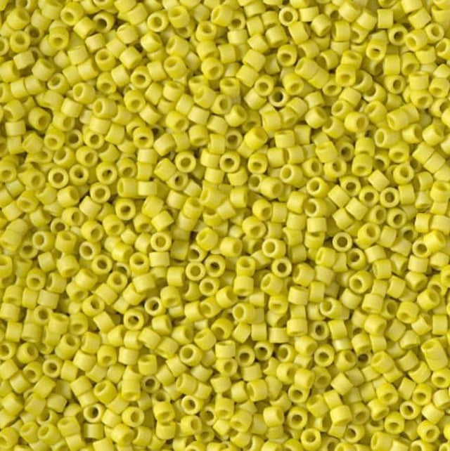 DB2283 11/0 Matte Opaque Glazed Citron Miyuki Delica