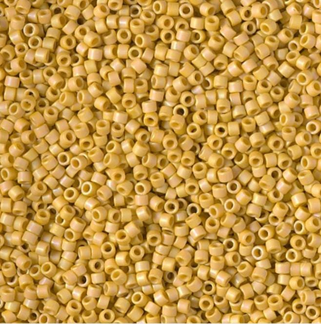 DB2302 11/0 Matte Opaque Glazed Citron AB Miyuki Delica