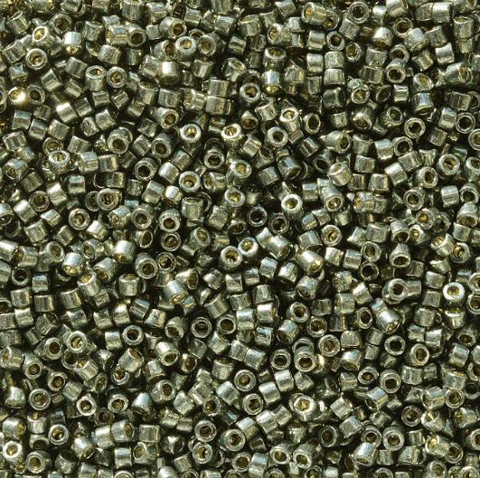 DB2512 11/0 Duracoat Galvanized Dark Steel Green Miyuki Delica