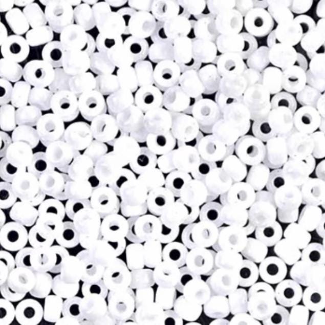 8-402 Opaque White Miyuki Seed Beads