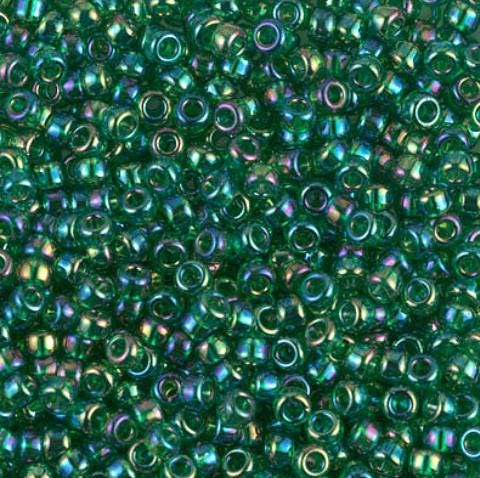8-179 Transparent Green AB Miyuki Seed Beads 8/0