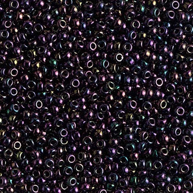 11-454 Metallic Dark Plum Iris, Miyuki Seed Bead