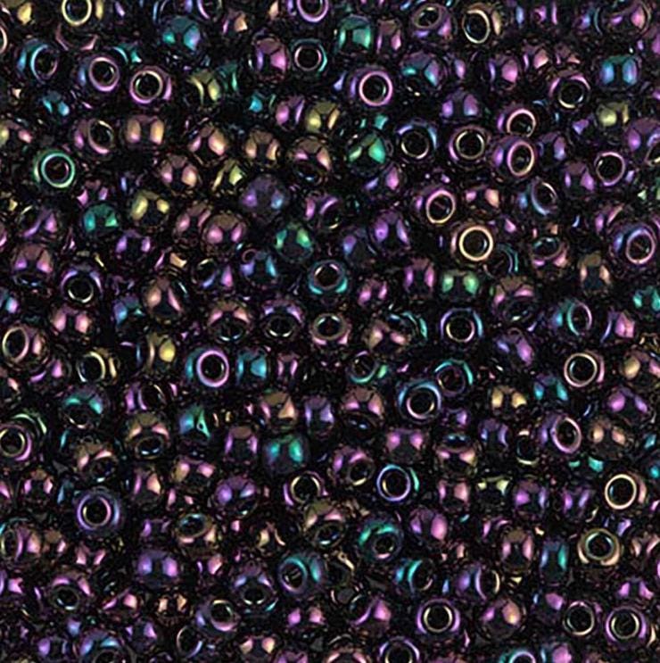 8-454 Metallic Dark Plum Irisr, Miyuki Seed Bead