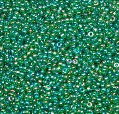 11-179 Transparent Green AB Miyuki Seed Beads 11/0
