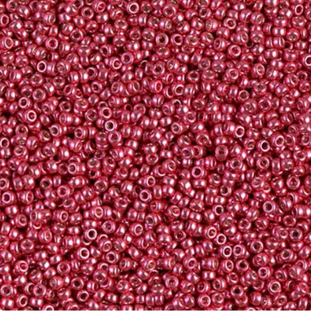15-4211 Duracoat Galvanized Lt Cranberry, Miyuki Seed Bead, 15/0