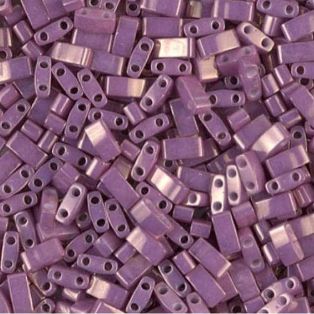 Miyuki Tila Beads-Tila, Half Tila or Quarter Tila Opaque Dark Orchid Luster - 1867, 5 grams