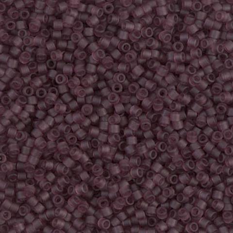DB1264 11/0 Matte Transparent Mauve Miyuki Delica