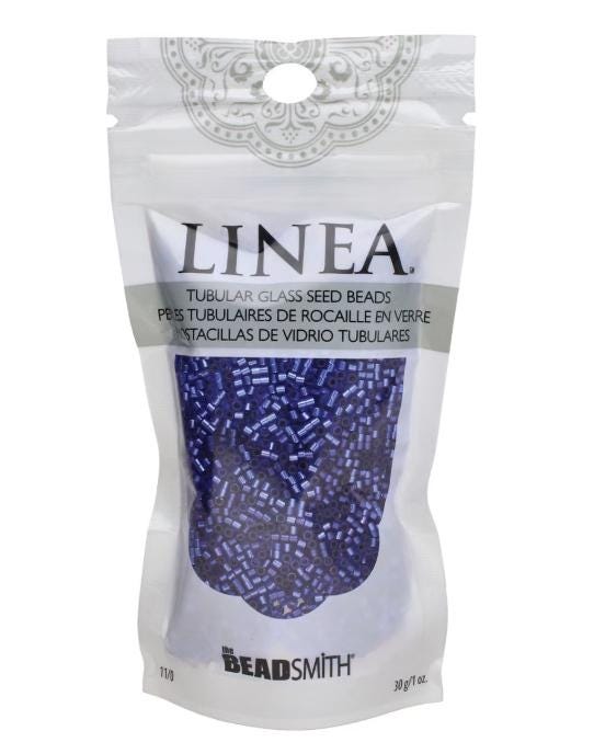 Linea Beads 11/0, Silver Lined Sapphire LIN060, 30 Grams
