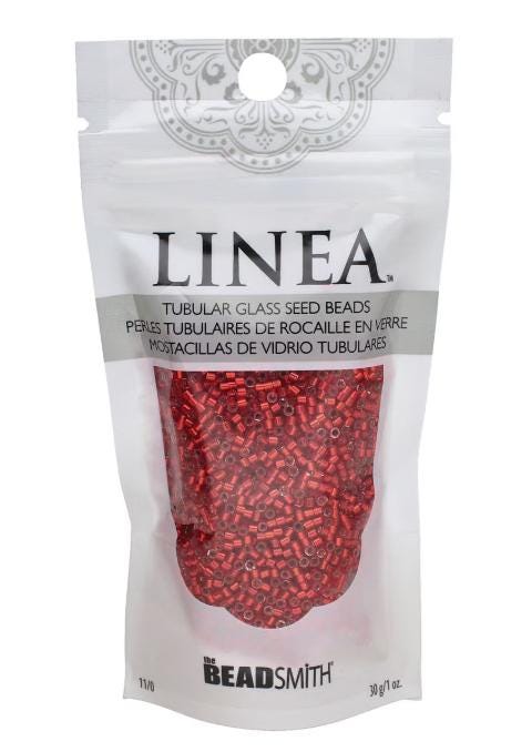 Linea Beads 11/0, Silver Lined Red LIN059, 30 Grams