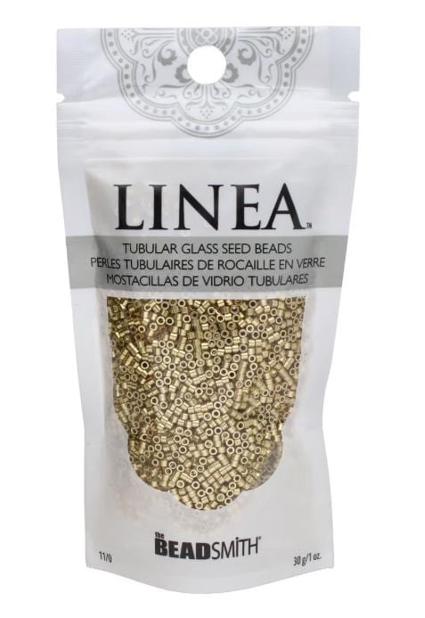 Linea Beads 11/0, Metallic Gold LIN055, 30 Grams