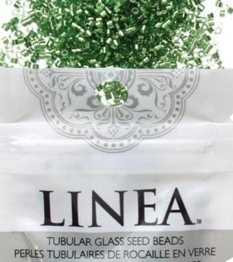 Linea Beads 11/0, Silver Lined Green LIN063, 30 Grams