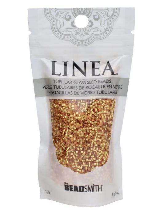 Linea Beads 11/0, Silver Lined Gold LIN061, 30 Grams