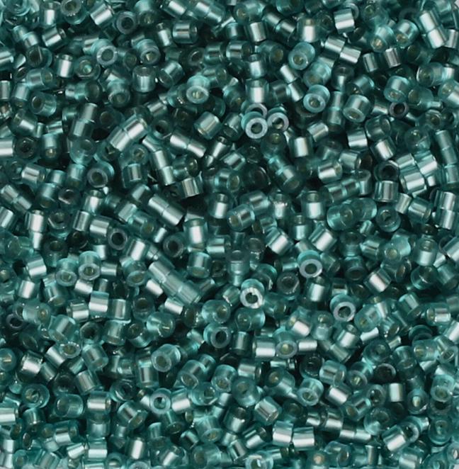 Linea Beads 11/0, Silver Lined Blue Zircon LIN058, 30 Grams