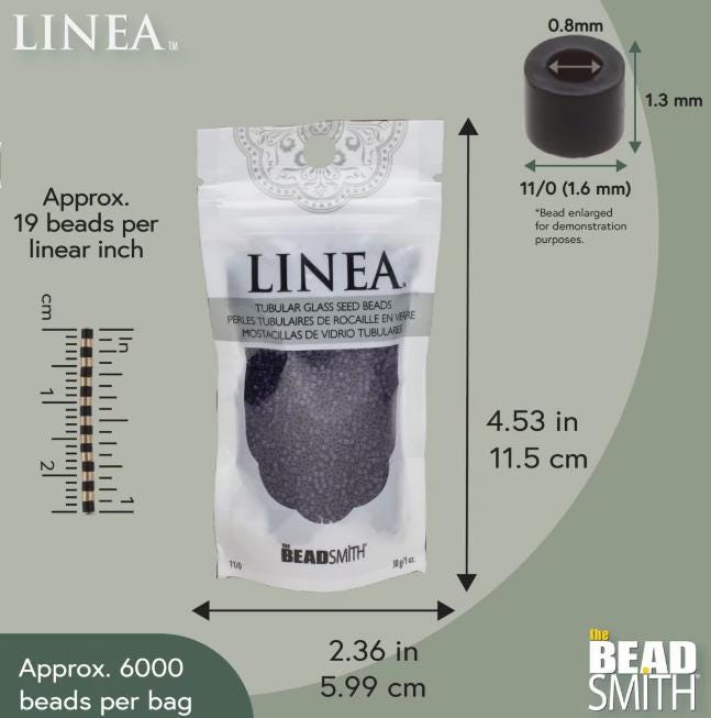 Linea Beads 11/0, Navy LIN043, 30 Grams