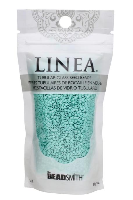 Linea Beads 11/0, Satin Aqua LIN036, 30 Grams