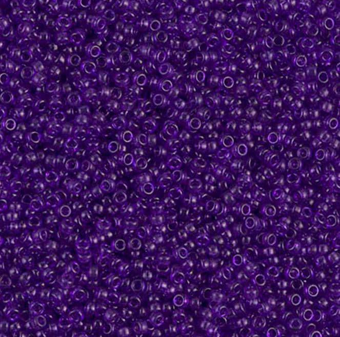 15-1314 Dyed Transparent Red Violet, Miyuki Seed Bead 15/0