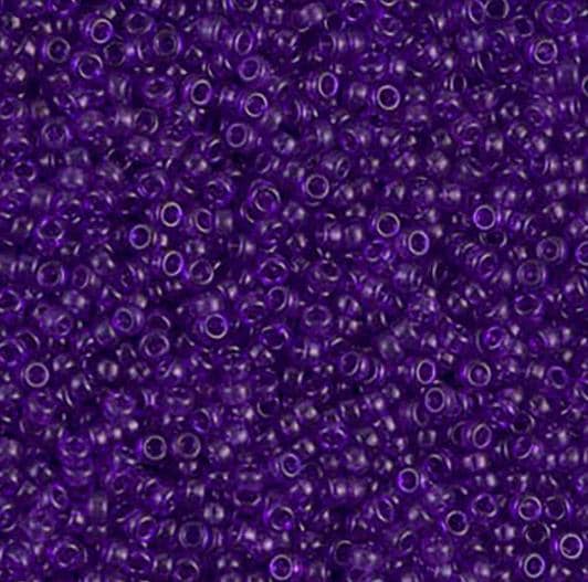 15-1314 Dyed Transparent Red Violet, Miyuki Seed Bead 15/0