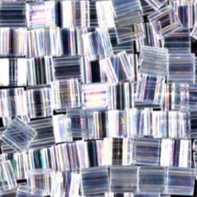 Miyuki Tila Beads, Tila, Half Tila or Quarter Tila, Crystal AB - 250, 5 grams
