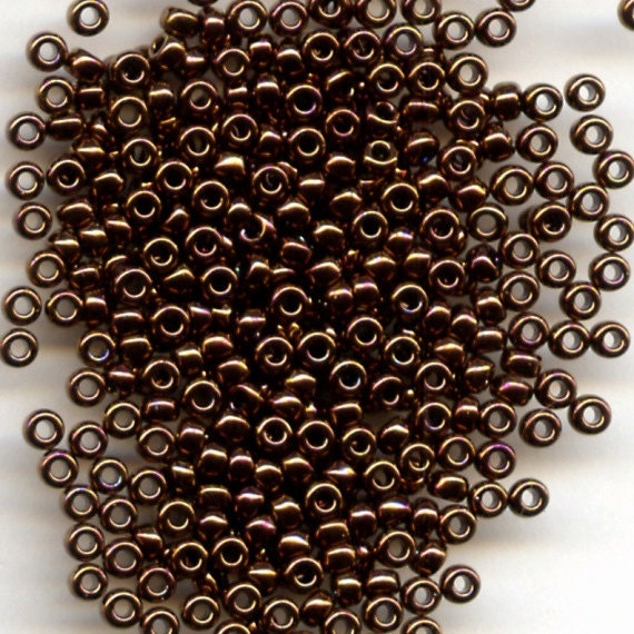 11/0 Metallic Medium Copper, Japanese Glass Seed Beads, 10g 457C