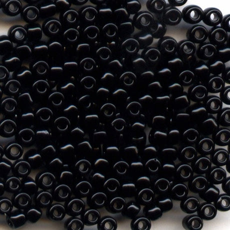 11-401 Opaque Black, Miyuki Seed Beads 11/0