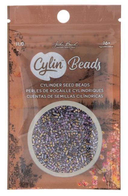 Cylin Bead 11/0 Gilded Halo Orchid Glow - 25 G Bag-CY11-1233